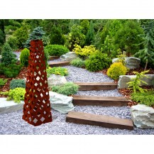 18447 - designer steel obelisk - diamond in-situ